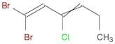 1,3-Hexadiene, 1,1-dibromo-3-chloro-