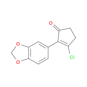 2-Cyclopenten-1-one, 2-(1,3-benzodioxol-5-yl)-3-chloro-