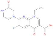1,8-Naphthyridine-3-carboxylicacid, 1-ethyl-6-fluoro-1,4-dihydro-4-oxo-7-(3-oxo-1-piperazinyl)-