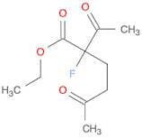 Hexanoic acid, 2-acetyl-2-fluoro-5-oxo-, ethyl ester