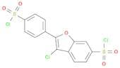 6-Benzofuransulfonyl chloride, 3-chloro-2-[4-(chlorosulfonyl)phenyl]-