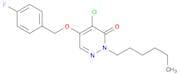 4-Chloro-5-((4-fluorobenzyl)oxy)-2-hexylpyridazin-3(2H)-one