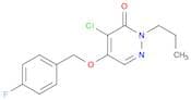 4-Chloro-5-((4-fluorobenzyl)oxy)-2-propylpyridazin-3(2H)-one