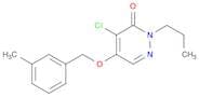 4-Chloro-5-((3-methylbenzyl)oxy)-2-propylpyridazin-3(2H)-one
