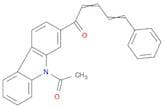 9H-Carbazole, 9-acetyl-2-(1-oxo-5-phenyl-2,4-pentadienyl)-