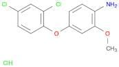 Benzenamine, 4-(2,4-dichlorophenoxy)-2-methoxy-, hydrochloride