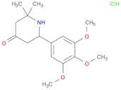 4-Piperidinone, 2,2-dimethyl-6-(3,4,5-trimethoxyphenyl)-, hydrochloride