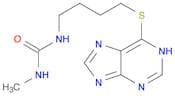 Urea, N-methyl-N'-[4-(1H-purin-6-ylthio)butyl]-