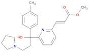 2-Propenoic acid,3-[6-[1-hydroxy-1-(4-methylphenyl)-3-(1-pyrrolidinyl)propyl]-2-pyridinyl]-,methyl…