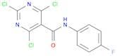 2,4,6-Trichloro-N-(4-fluorophenyl)pyrimidine-5-carboxamide