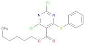 2,4-Dichloro-6-(phenylthio)hexyl pyrimidine-5-carboxylate