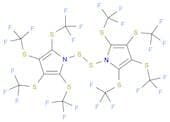 1H-Pyrrole, 1,1'-dithiobis[2,3,4,5-tetrakis[(trifluoromethyl)thio]-