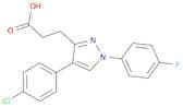 1H-Pyrazole-3-propanoic acid, 4-(4-chlorophenyl)-1-(4-fluorophenyl)-