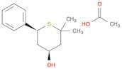 2H-Thiopyran-4-ol, tetrahydro-2,2-dimethyl-6-phenyl-, acetate, cis-