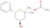 2H-Thiopyran-4-ol, tetrahydro-2,2-dimethyl-6-phenyl-, acetate, trans-