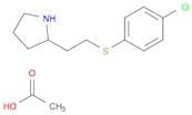 Pyrrolidine, 2-[2-[(4-chlorophenyl)thio]ethyl]-, acetate