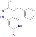 2(1H)-Pyridinone, 4-[(1-methyl-3-phenylpropylidene)hydrazino]-