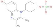 Quinoxalinium, 6-bromo-1-cyclohexyl-2,3-dimethyl-, perchlorate