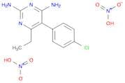 2,4-Pyrimidinediamine, 5-(4-chlorophenyl)-6-ethyl-, dinitrate