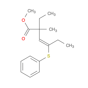 3-Hexenoic acid, 2-ethyl-2-methyl-4-(phenylthio)-, methyl ester, (E)-