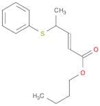 2-Pentenoic acid, 4-(phenylthio)-, butyl ester, (E)-