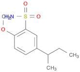 Benzenesulfonamide, 2-methoxy-5-(1-methylpropyl)-
