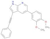 1H-Pyrrolo[2,3-b]pyridine, 5-(3,4-dimethoxyphenyl)-3-(phenylethynyl)-