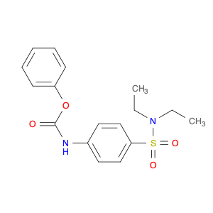 Carbamic acid, [4-[(diethylamino)sulfonyl]phenyl]-, phenyl ester