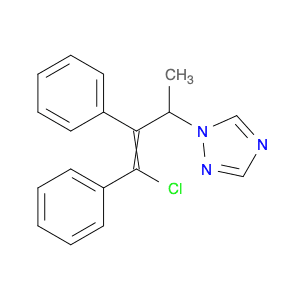 1H-1,2,4-Triazole, 1-(3-chloro-1-methyl-2,3-diphenyl-2-propenyl)-