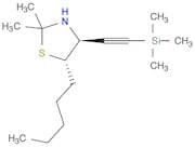 Thiazolidine, 2,2-dimethyl-5-pentyl-4-[(trimethylsilyl)ethynyl]-, trans-