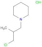 Piperidine, 1-(3-chloro-2-methylpropyl)-, hydrochloride
