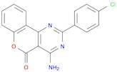 5H-[1]Benzopyrano[4,3-d]pyrimidin-5-one, 2-(4-chlorophenyl)-4-amino-