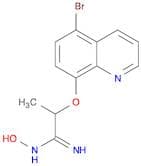 Propanimidamide, 2-[(5-bromo-8-quinolinyl)oxy]-N-hydroxy-