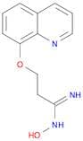Propanimidamide, N-hydroxy-3-(8-quinolinyloxy)-