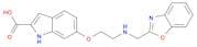 1H-Indole-2-carboxylic acid, 6-[2-(2-benzoxazolylmethylamino)ethoxy]-