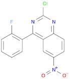 Quinazoline, 2-chloro-4-(2-fluorophenyl)-6-nitro-