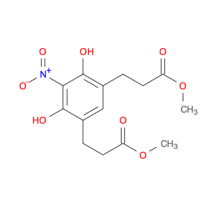 1,3-Benzenedipropanoic acid, 4,6-dihydroxy-5-nitro-, dimethyl ester