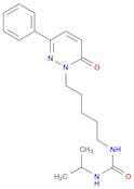 Urea, N-(1-methylethyl)-N'-[5-(6-oxo-3-phenyl-1(6H)-pyridazinyl)pentyl]-