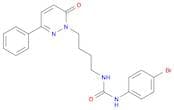 Urea, N-(4-bromophenyl)-N'-[4-(6-oxo-3-phenyl-1(6H)-pyridazinyl)butyl]-
