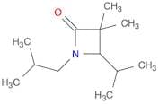 2-Azetidinone, 3,3-dimethyl-4-(1-methylethyl)-1-(2-methylpropyl)-