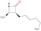 2-Azetidinone, 3-hexyl-4-methyl-, cis-