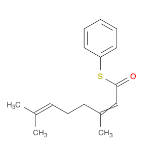 2,6-Octadienethioic acid, 3,7-dimethyl-, S-phenyl ester