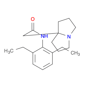 1H-Pyrrolizine-7a(5H)-acetamide, N-(2,6-diethylphenyl)tetrahydro-
