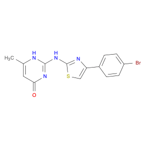 2-((4-(4-Bromophenyl)thiazol-2-yl)amino)-6-methylpyrimidin-4(1H)-one
