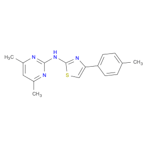 2-Pyrimidinamine, 4,6-dimethyl-N-[4-(4-methylphenyl)-2-thiazolyl]-