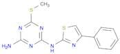 6-(Methylthio)-N2-(4-phenylthiazol-2-yl)-1,3,5-triazine-2,4-diamine