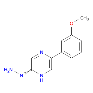 2-hydrazinyl-5-(3-methoxyphenyl)pyrazine