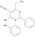 4-(Methylthio)-2-phenyl-6-(2-phenylhydrazinyl)pyrimidine-5-carbonitrile