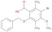 Benzoic acid, 3-bromo-4-methoxy-2,5-dimethyl-6-(phenylmethoxy)-