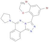 3-(3,5-Dibromo-2-ethoxyphenyl)-6-(pyrrolidin-1-yl)-[1,2,4]triazolo[3,4-a]phthalazine